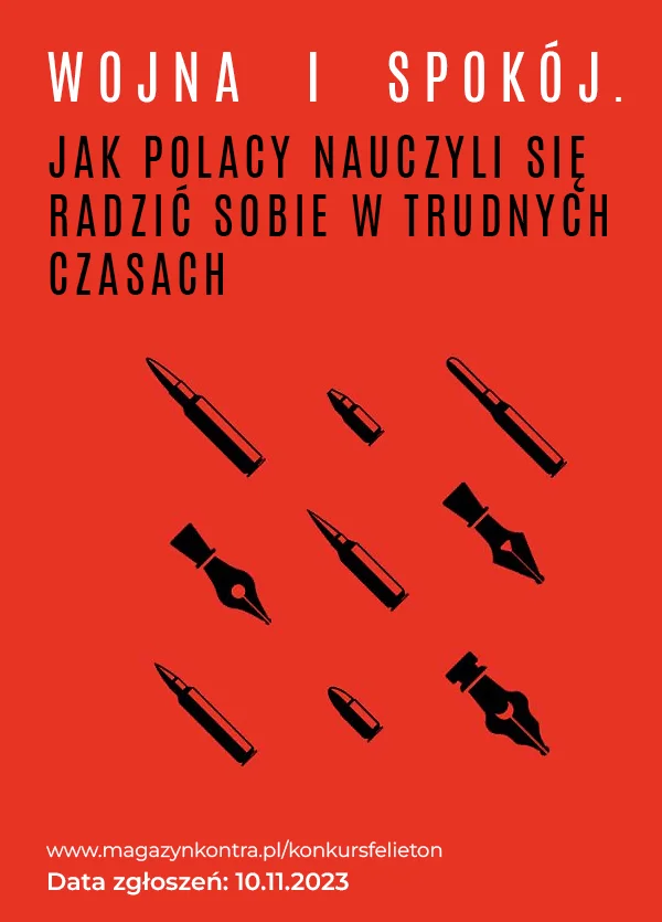Konkurs literacki wojna na i spokoój