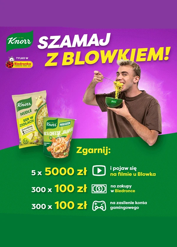 Loteria w Biedronce Knorr