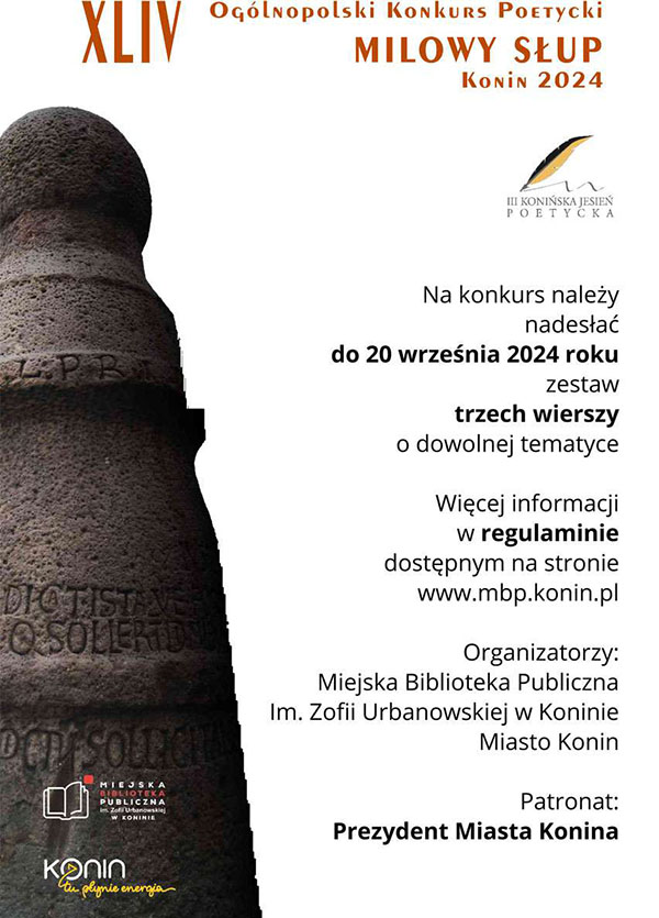 konkurs poetycki milowy 2024